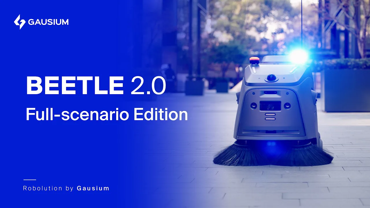 Gausium Beetle 2.0 Full-scenario Edition, still from the product video