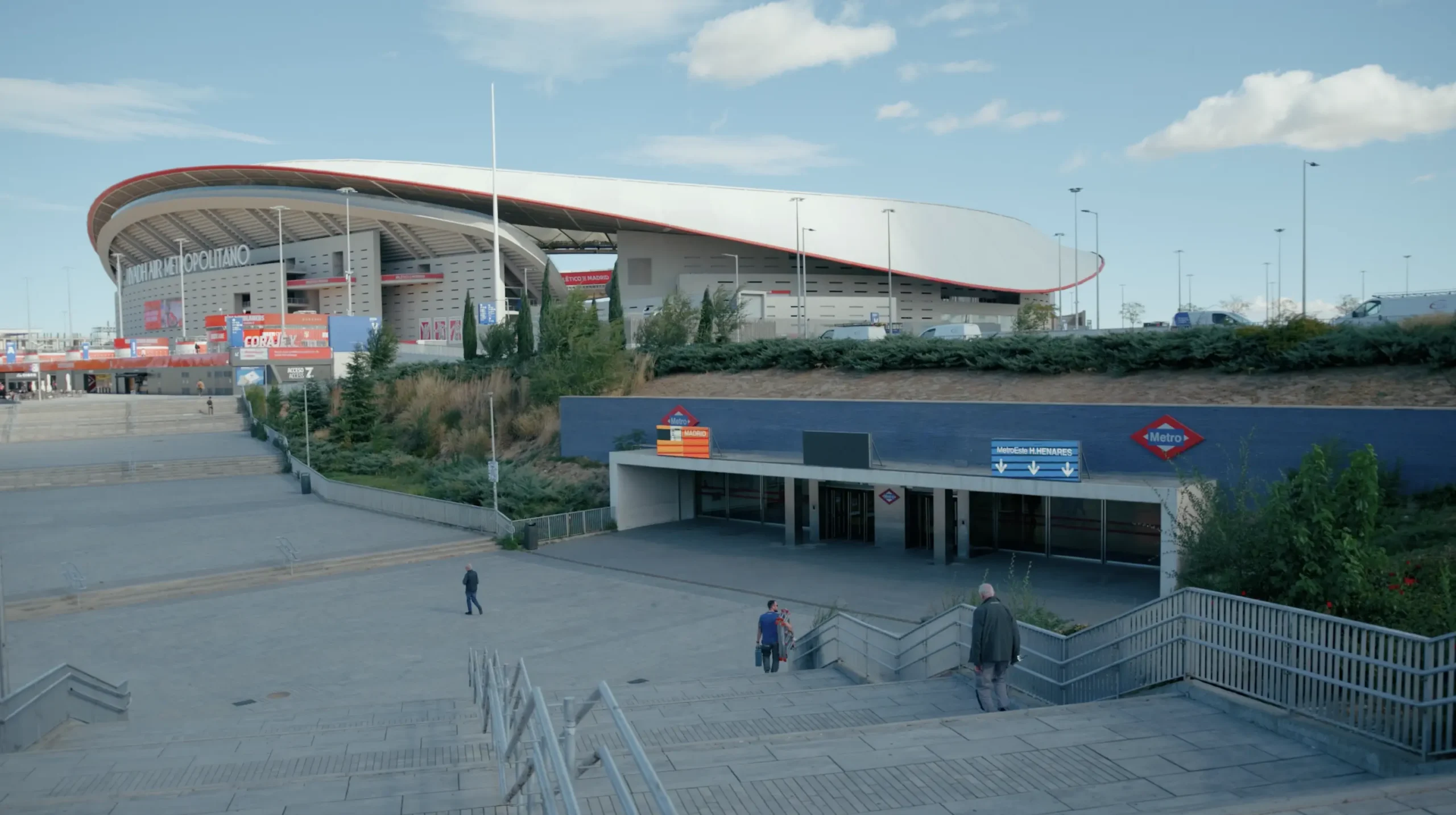 Metro de Madrid station met reinigingsrobot